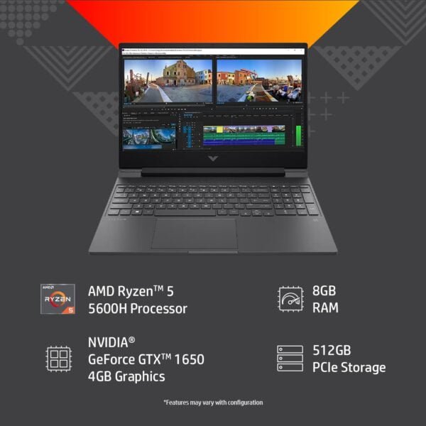 HP Victus AMD Ryzen 5-5600H 15.6 Inches/39.6 cm FHD GAMING LAPTOP