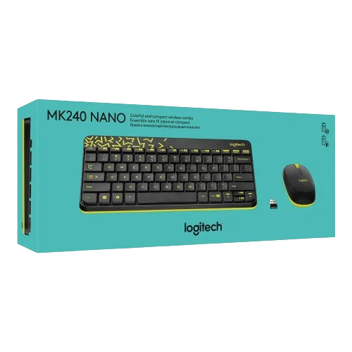 Logitech MK240 Nano Combo : Compact Wireless Convenience