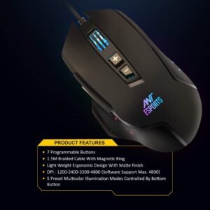 ANT ESPORTS GM300 :Wired precision for gaming mastery