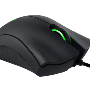 Razer DEathAdder Essential Wired Gaming Mouse precision Control With Single-Color Green LIghting(Black)