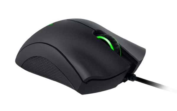 Razer DEathAdder Essential Wired Gaming Mouse precision Control With Single-Color Green LIghting(Black)