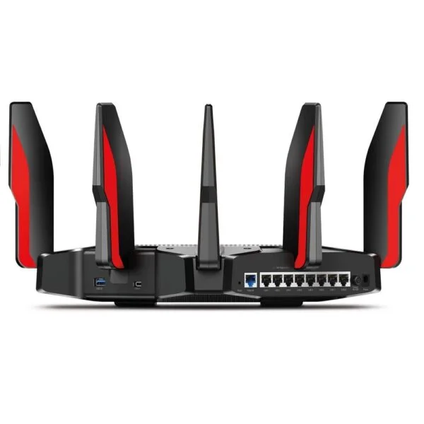 TP-Link Archer AX11000 Next-Gen Tri-Band Gaming Router Wi-Fi 6 UltraFast Speed 10 Gbps Smart with 1.8GHz 64bit Quad-Core CPU, Compatible for Amazon Alexa (Black) - Image 4