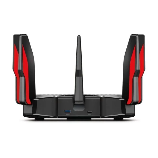 TP-Link Archer AX11000 Next-Gen Tri-Band Gaming Router Wi-Fi 6 UltraFast Speed 10 Gbps Smart with 1.8GHz 64bit Quad-Core CPU, Compatible for Amazon Alexa (Black) - Image 2