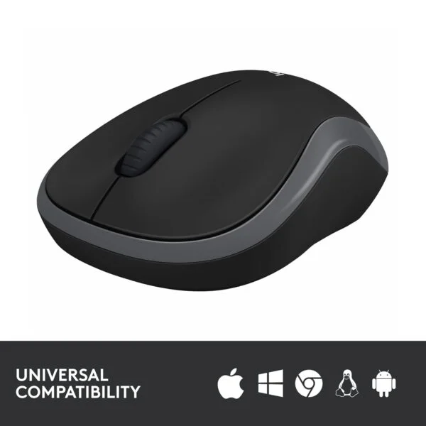 Logitech M186 Wireless Mouse, 2.4GHz with USB Mini Receiver, 12-Month Battery Life, 1000 DPI Optical Tracking, Ambidextrous, Compatible with PC, Mac, Laptop - Image 4