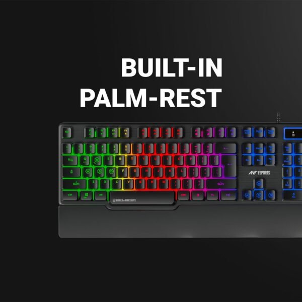 Ant Esports KM500W Gaming Backlit Keyboard and Mouse Combo, LED Wired Gaming Keyboard, Ergonomic & Wrist Rest Keyboard, Programmable Gaming Mouse for PC/Laptop/Mac- World of Warships Edition - Image 6