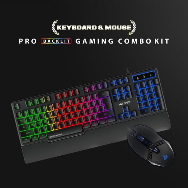 Ant Esports KM500W Gaming Backlit Keyboard and Mouse Combo, LED Wired Gaming Keyboard, Ergonomic & Wrist Rest Keyboard, Programmable Gaming Mouse for PC/Laptop/Mac- World of Warships Edition - Image 7